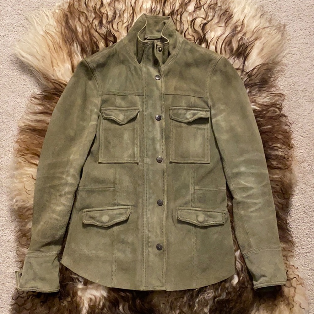 Free People Kimberly Suede Shirt Jacket